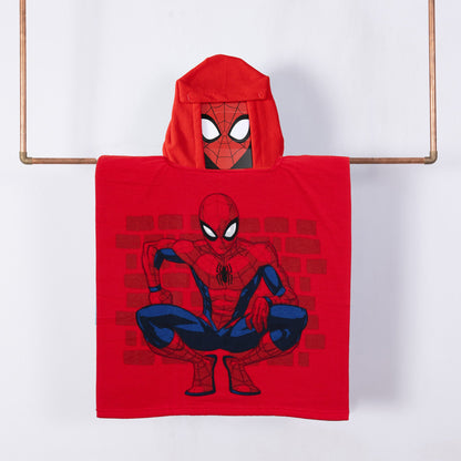Toalla Playa Capucha MF 60x120 cm Spiderman Super
