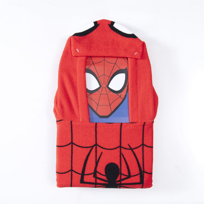 Toalla Playa Capucha MF 60x120 cm Spiderman Ojos