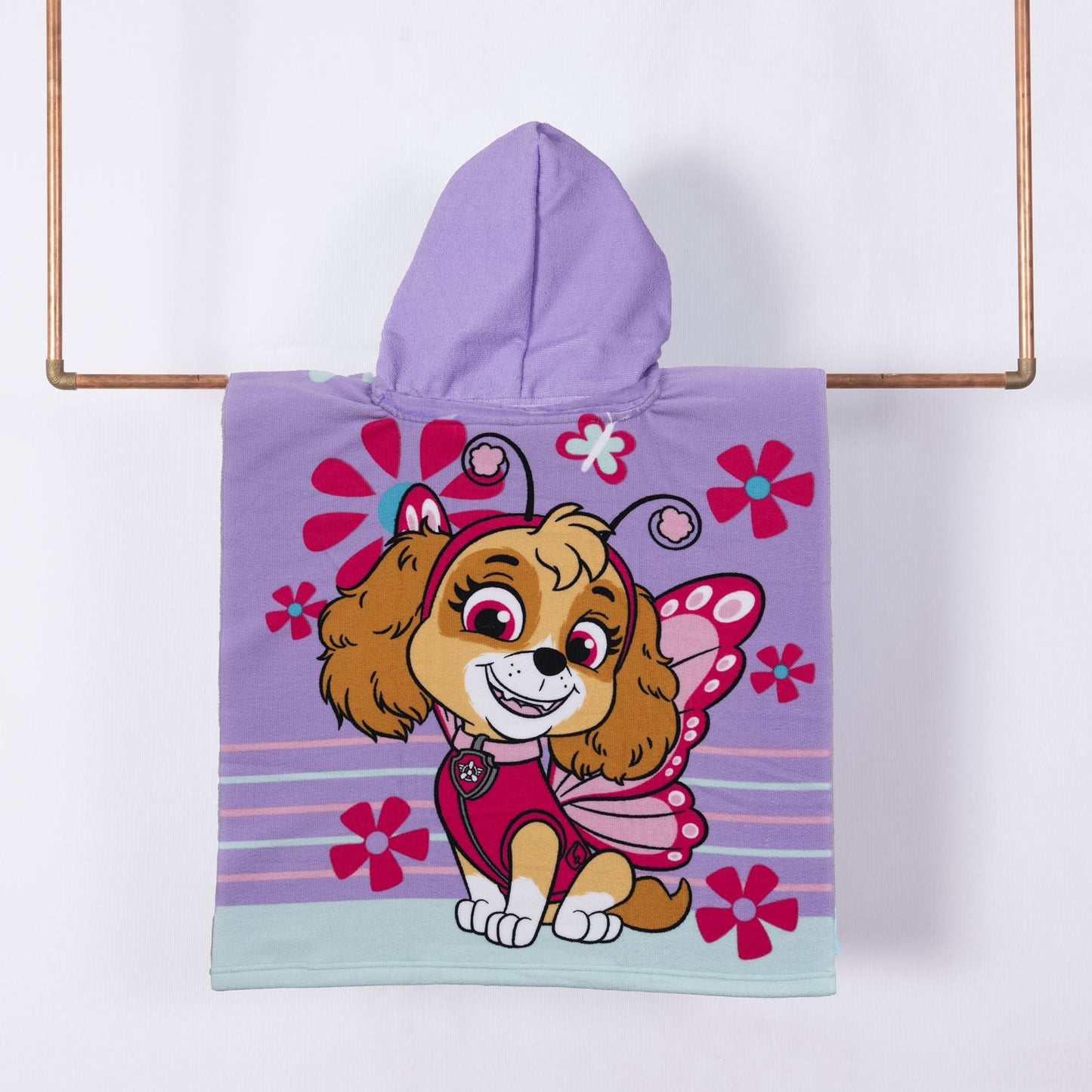 Toalla Playa Capucha MF 60x120 cm Paw Patrol Mariposa