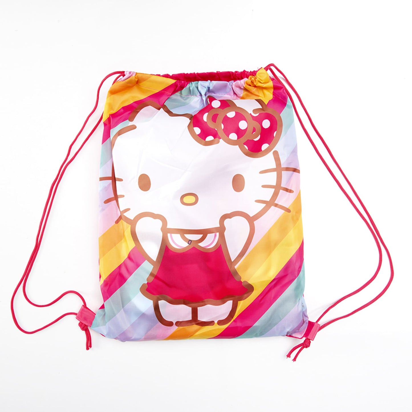 Toalla Playa con Bolso Hello Kitty Arcoiris