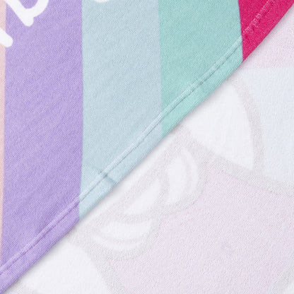 Toalla Playa con Bolso Hello Kitty Arcoiris