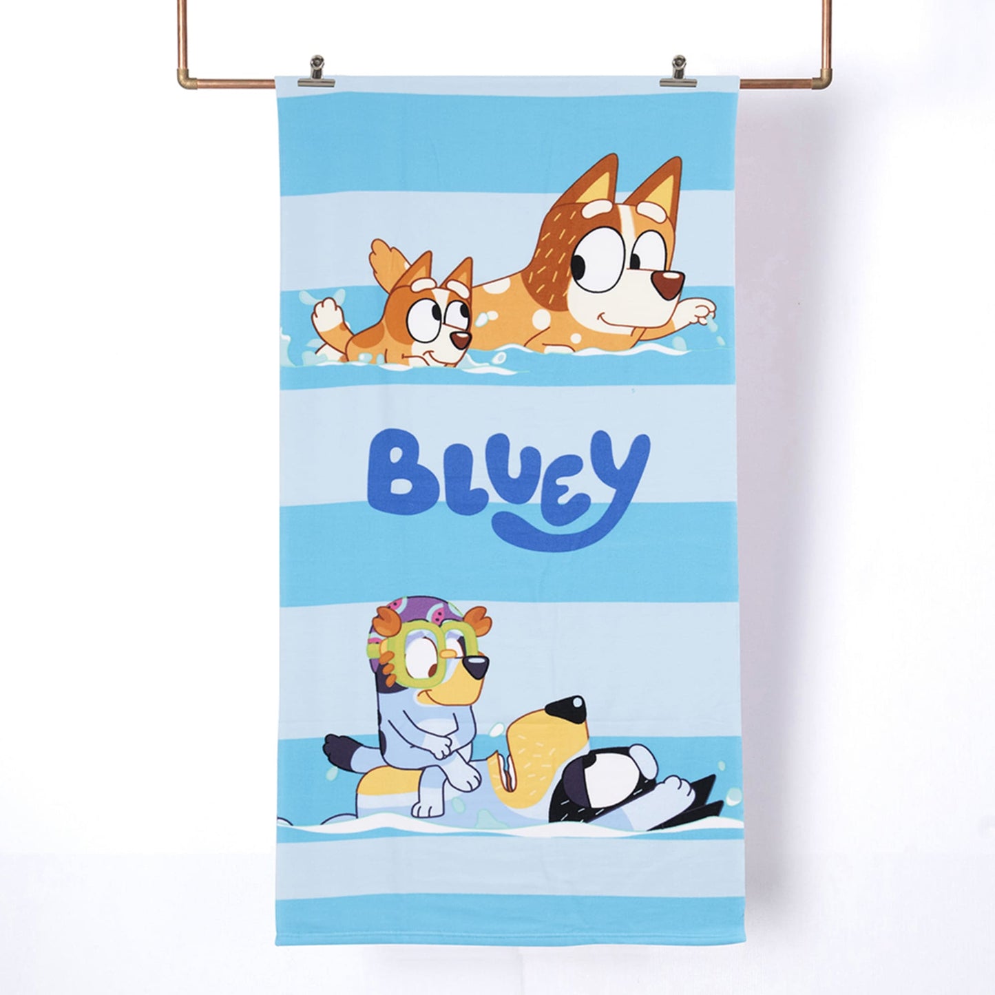 Toalla Playa con Bolso Bluey Agua