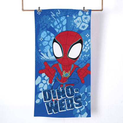 Toalla Playa con Bolso Spiderman Dino