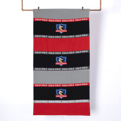 Toalla Playa con Bolso Colo-Colo Tricolor
