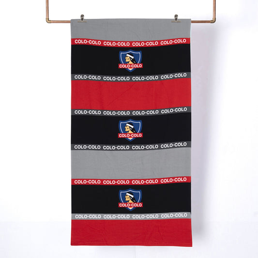 Toalla Playa con Bolso Colo-Colo Tricolor