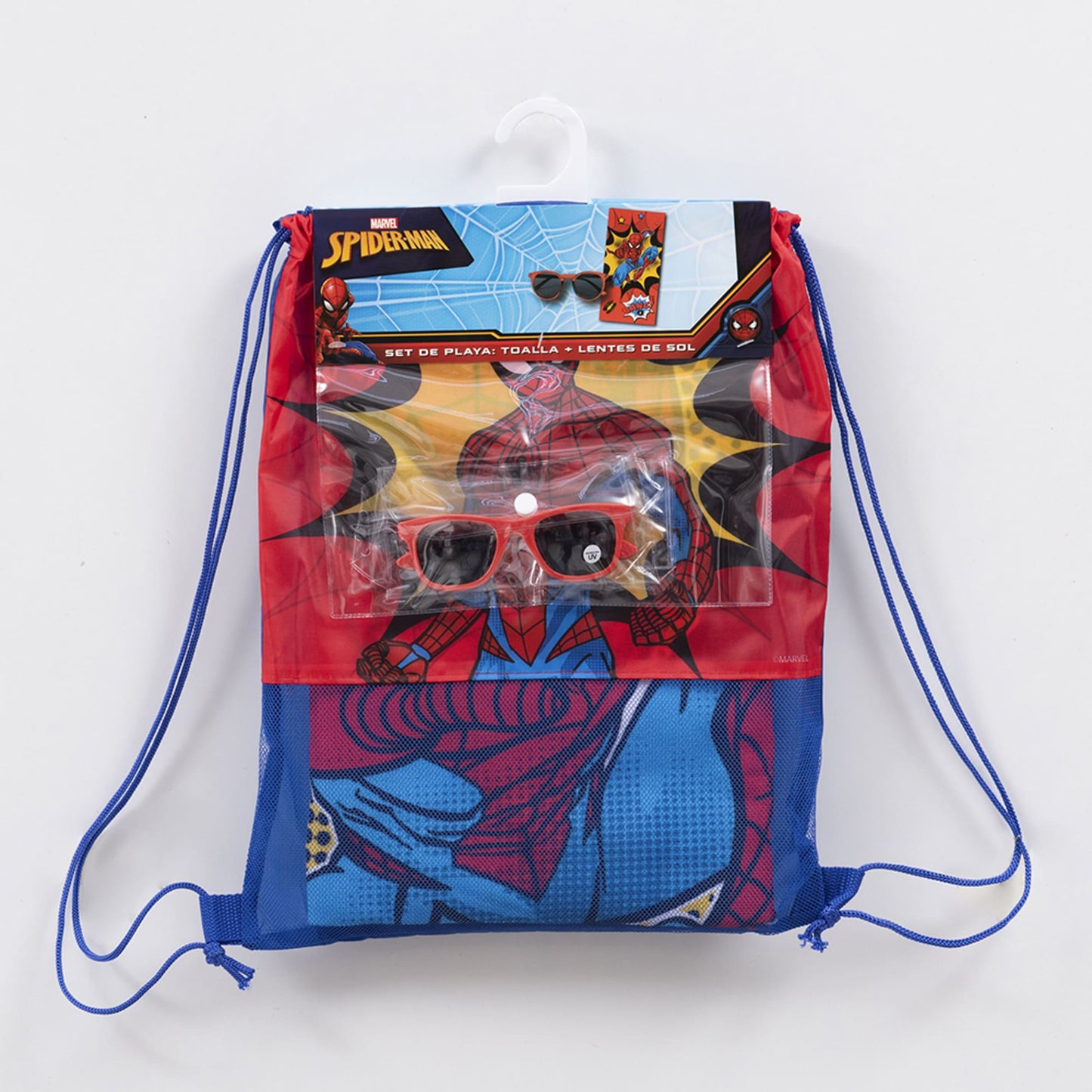 Set Toalla, Lentes de Sol y Bolso Spiderman Bang