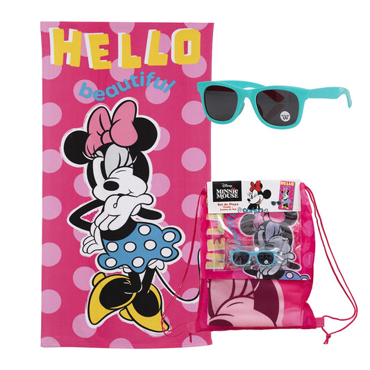 Set Toalla, Lentes de Sol y Bolso Minnie Hello