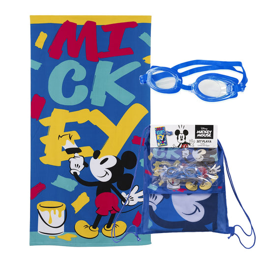Set Toalla, Lentes de Agua y Bolso Mickey Broc