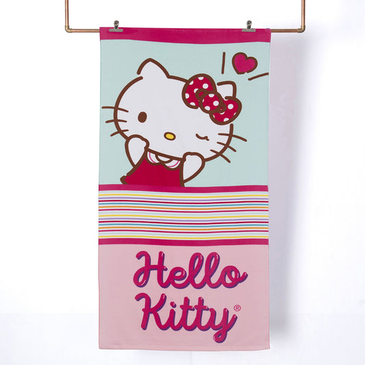 Set Toalla, Lentes de Agua y Bolso Hello Kitty Raya
