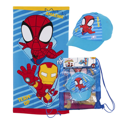Set Toalla, Jockey y Bolso Spiderman Pod