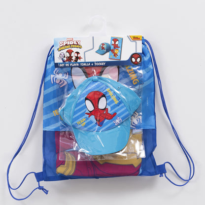 Set Toalla, Jockey y Bolso Spiderman Pod