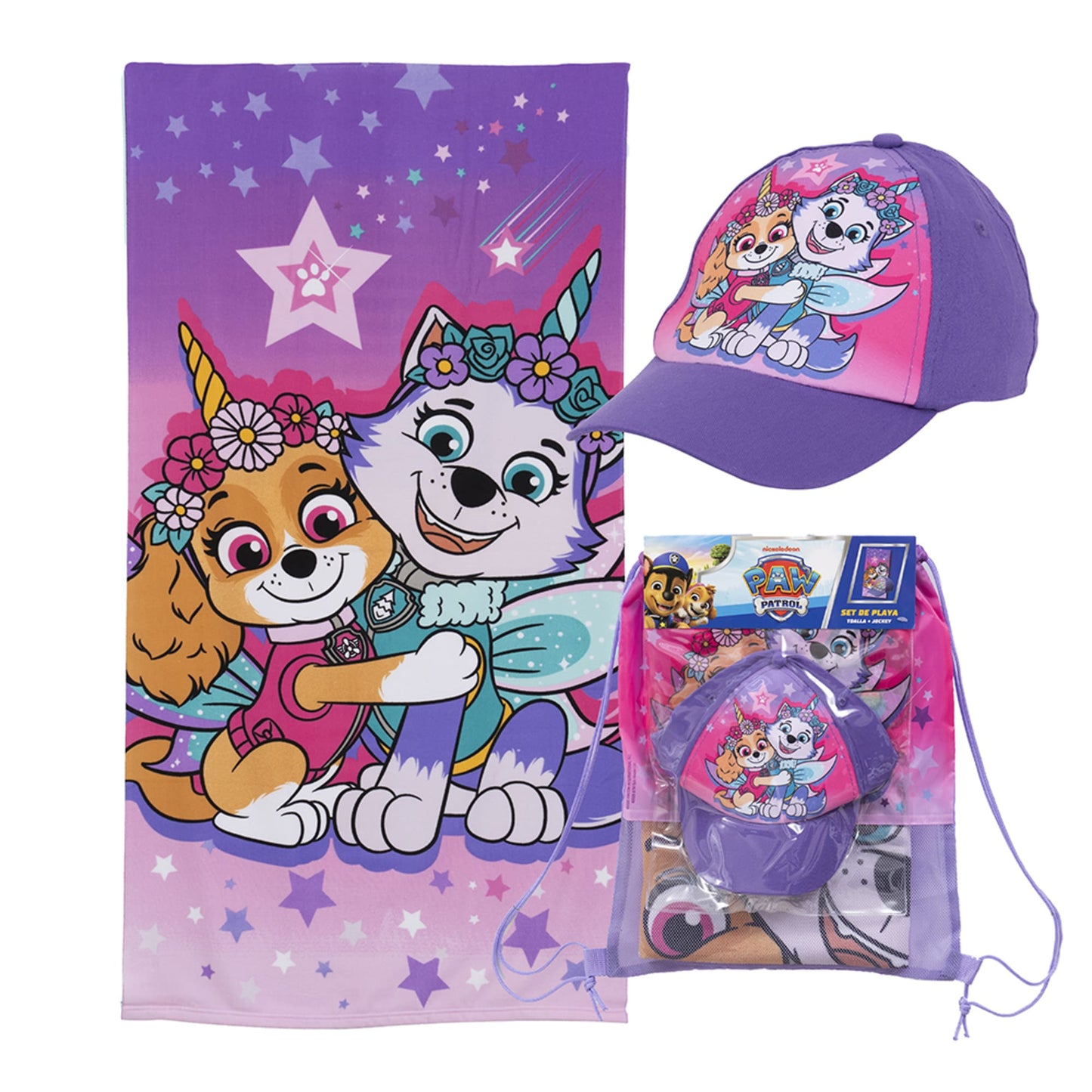 Set Toalla, Jockey y Bolso Paw Patrol Unicorn