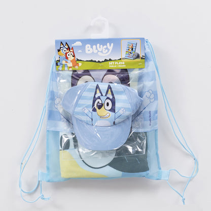 Set Toalla, Jockey y Bolso Bluey Familia