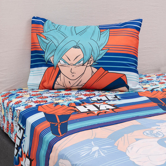 Sábana 1.5 Plazas Microfibra Dragon Ball Z Haha