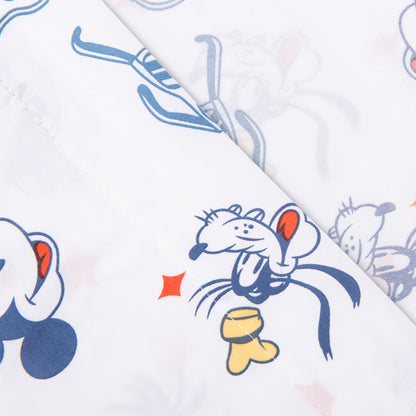 Sábana 1.5 Plazas Microfibra Mickey Friends