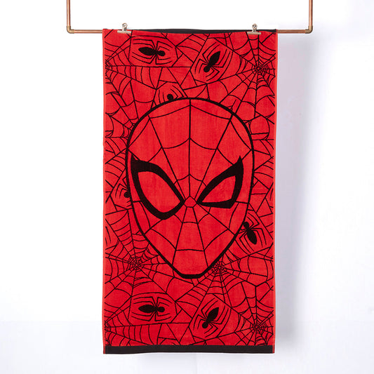 Toalla Playa Jacquard Algodón 80x160 cm Spiderman Cabeza