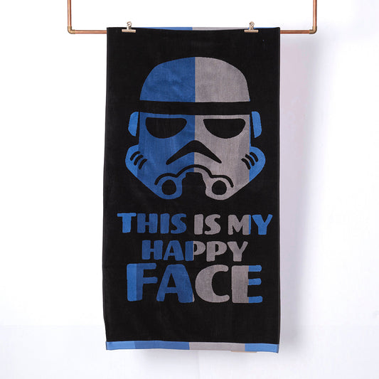 Toalla Playa Jacquard Algodón 80x160 cm Star Wars Troopper