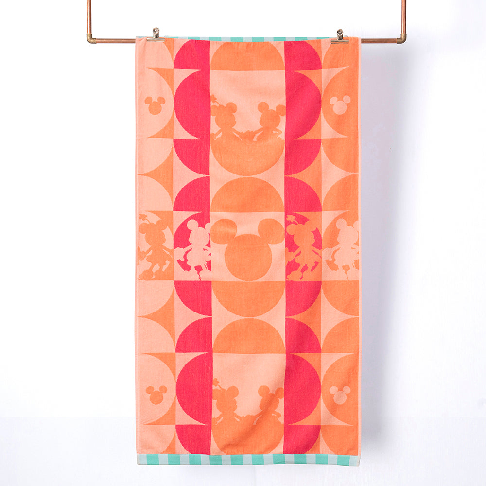 Toalla Playa Jacquard Algodón 80x160 cm Minnie Sunset
