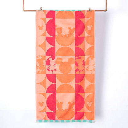 Toalla Playa Jacquard Algodón 80x160 cm Minnie Sunset