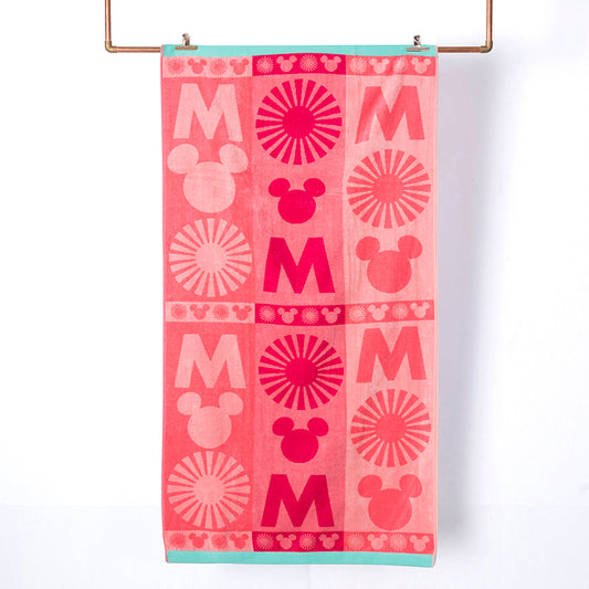 Toalla Playa Jacquard Algodón 80x160 cm Minnie Atardecer