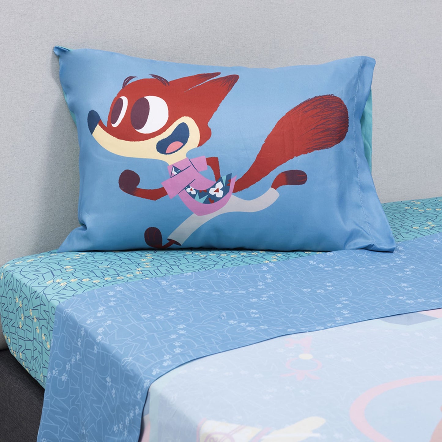 Sábana 1.5 Plazas Microfibra Zootopia Zootennial