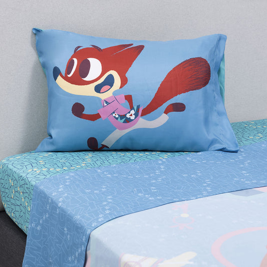 Sábana 1.5 Plazas Microfibra Zootopia Zootennial