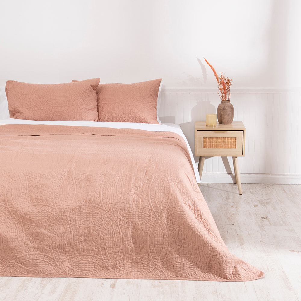 Quilt Super King Portugal Marrón