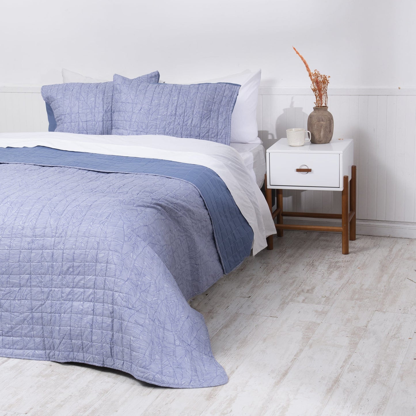 Quilt King Cosido Estampado Antonia