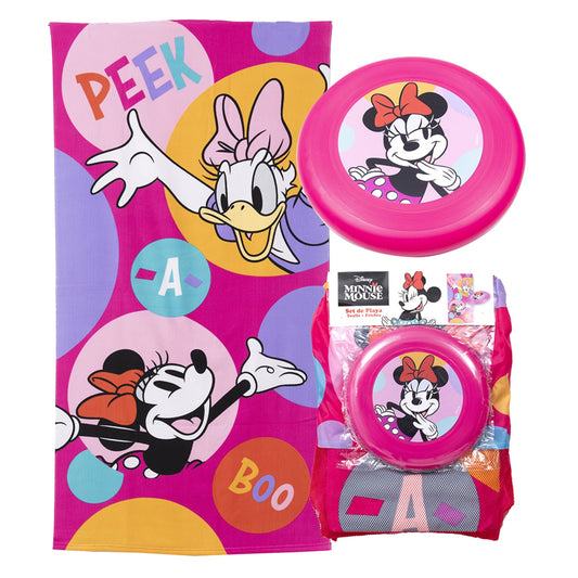 Set Toalla 70x140 cm + Frisbee Minnie Peek