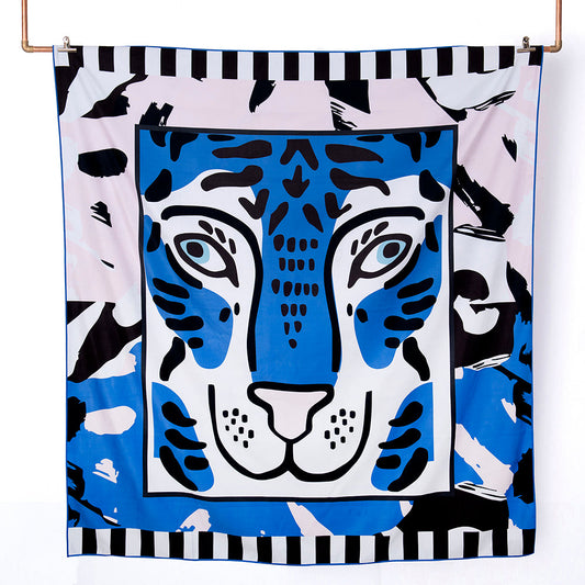 Toalla de Playa Deportiva XL con Bolso 170x180 cm Tigre