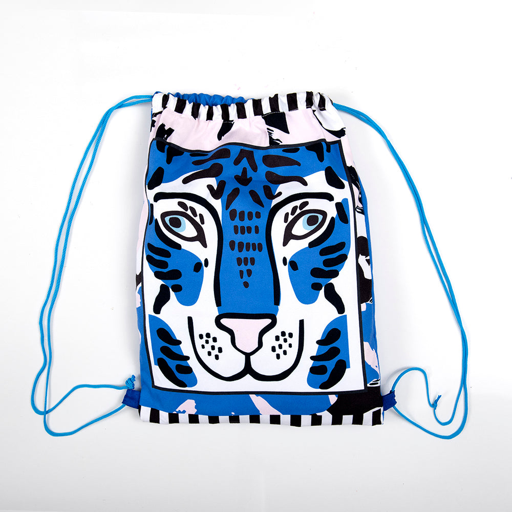 Toalla de Playa Deportiva XL con Bolso 170x180 cm Tigre