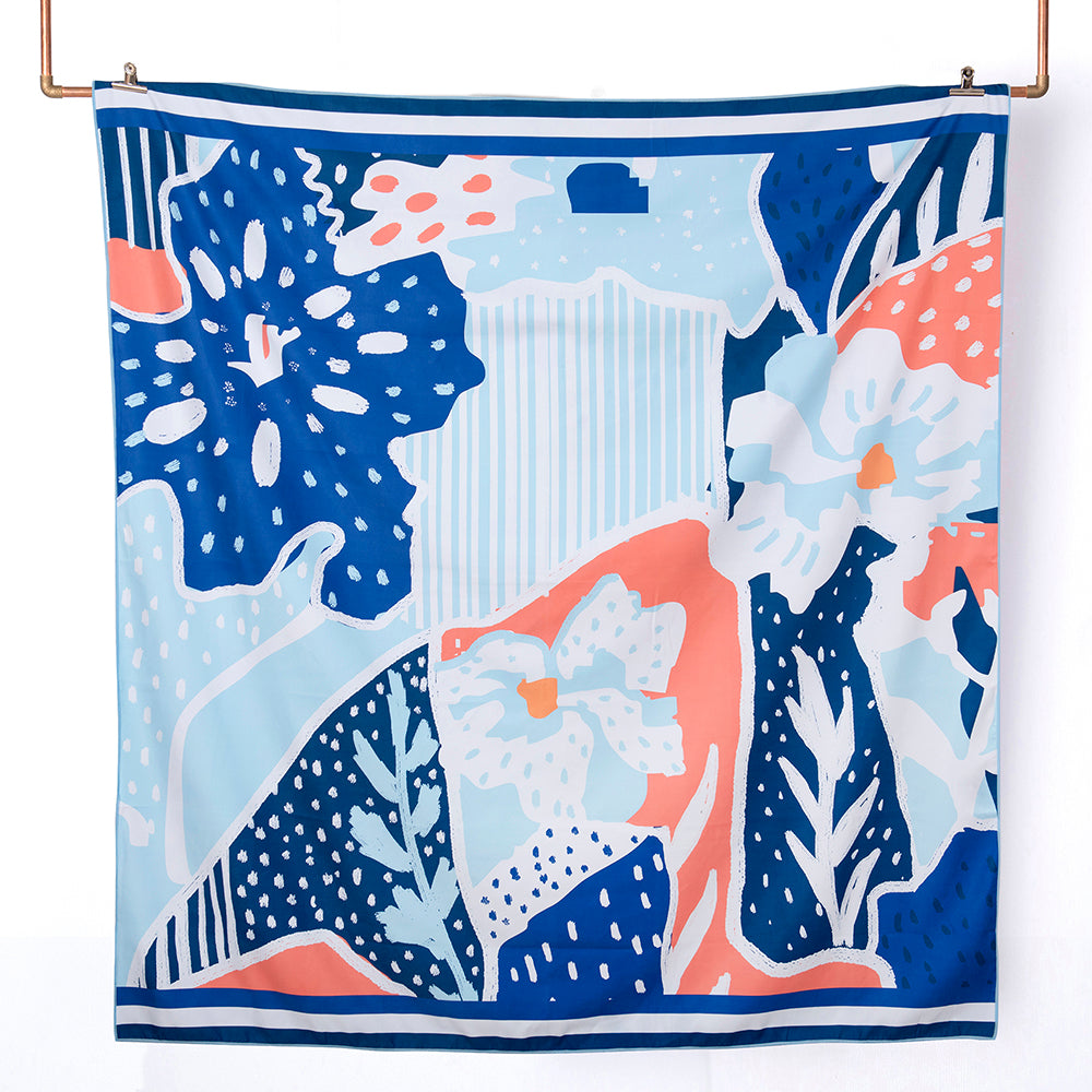 Toalla de Playa Deportiva XL con Bolso 170x180 cm Spring