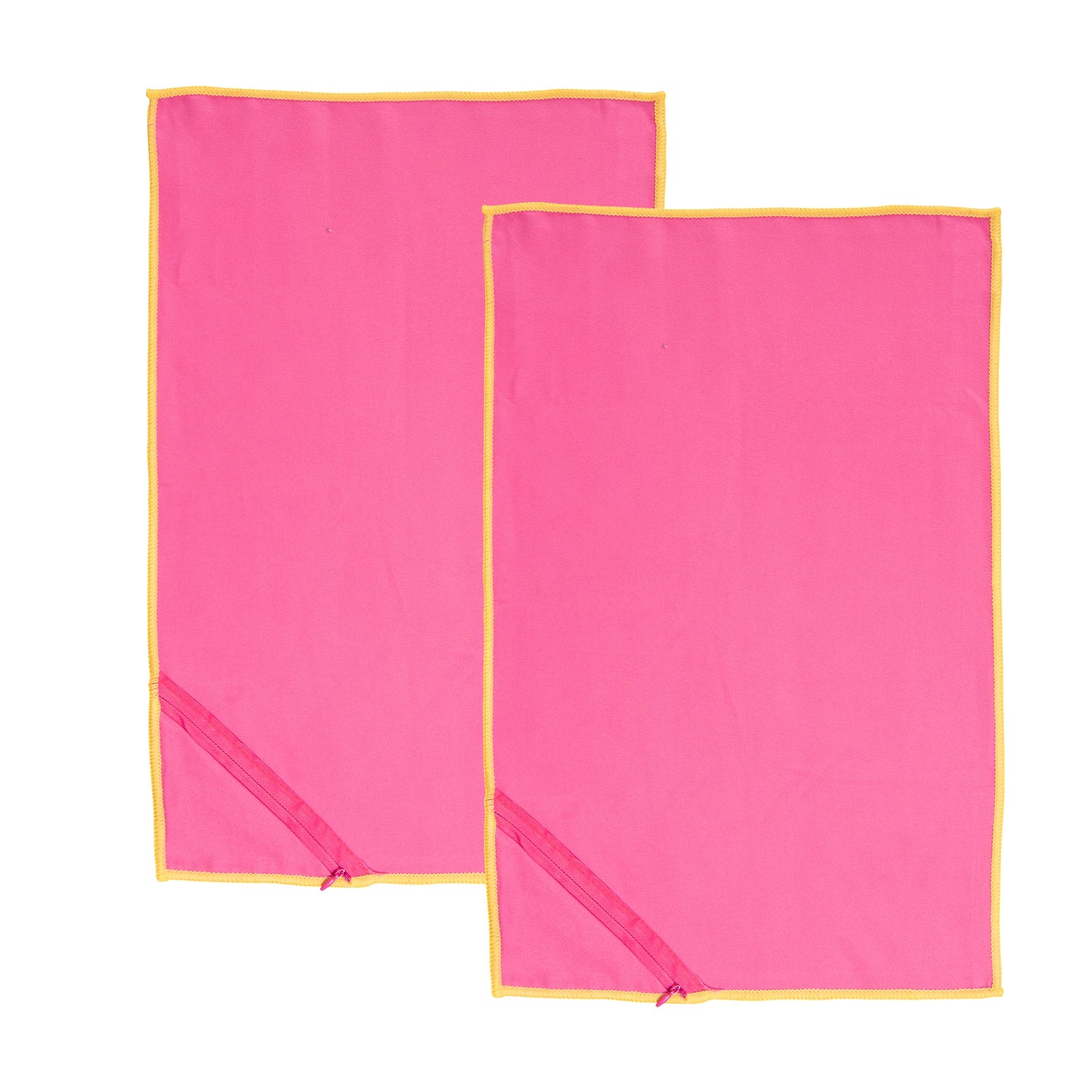 Set 2 Toallas Deportivas Microfibra 30x50 cm Fucsia