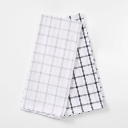 Set 2 Paños de Cocina Rectangular 40x60 cm Arena