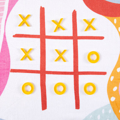 Toalla Playa Juego Gato 70x150 cm Rosado