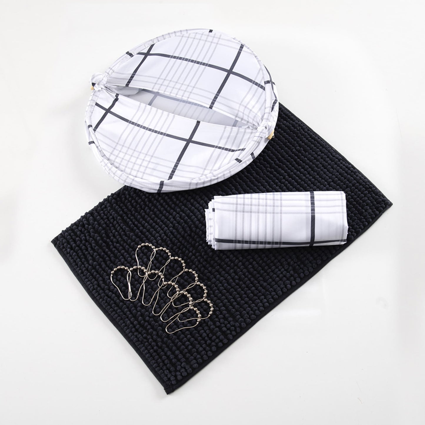 Set Cortina de Baño 4 Piezas Toco