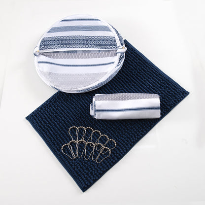 Set Cortina de Baño 4 Piezas Chiu