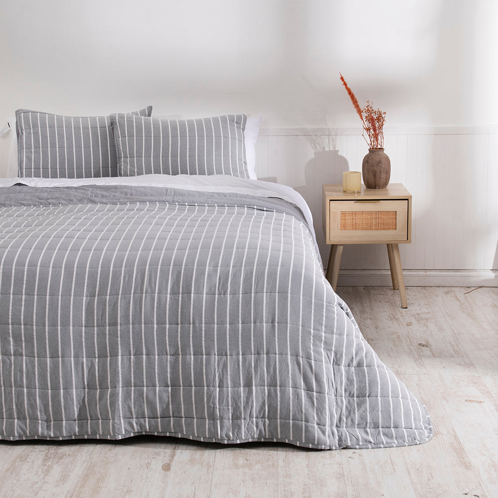 Quilt 2 Plazas Palma Cationic Gris