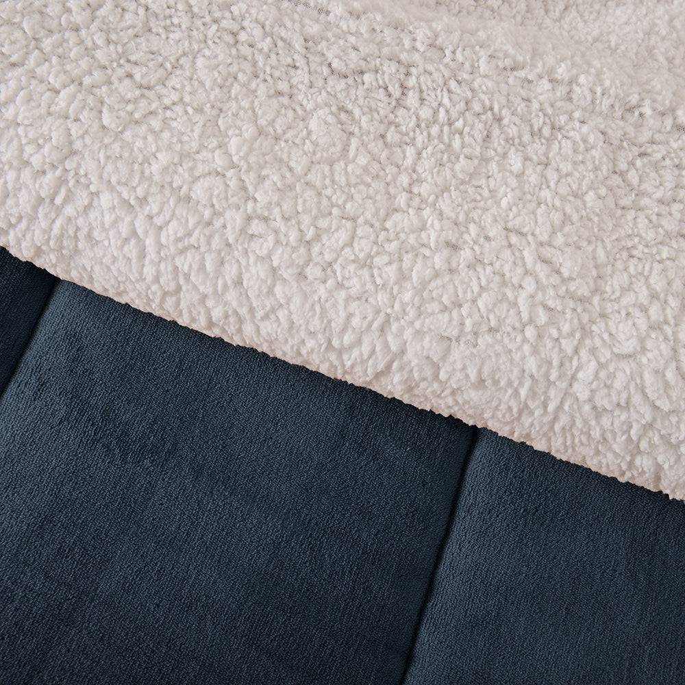 Plumón King Coral Sherpa Azul