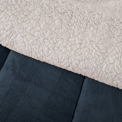 Plumón King Coral Sherpa Azul