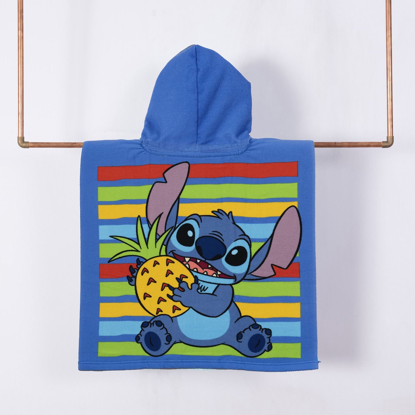 Toalla Playa Capucha MF 60x120 cm Stitch Gafas