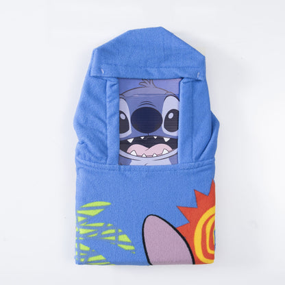 Toalla Playa Capucha MF 60x120 cm Stitch Gafas