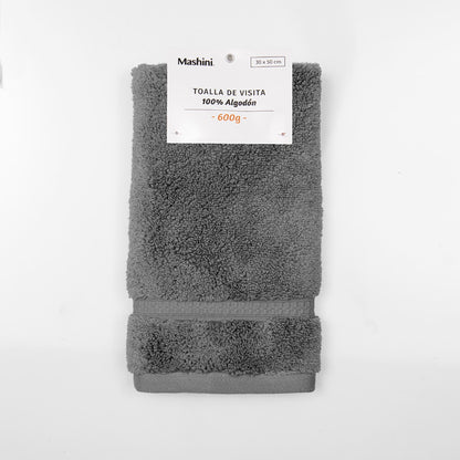 Toalla de Cara Soft Twist 600 g/m2 30x50 cm Gris