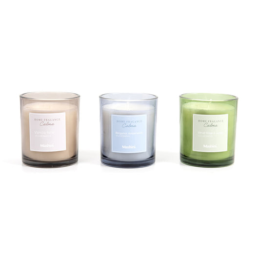 Vela Mediana Calma Bergamota y Amberwood 220g