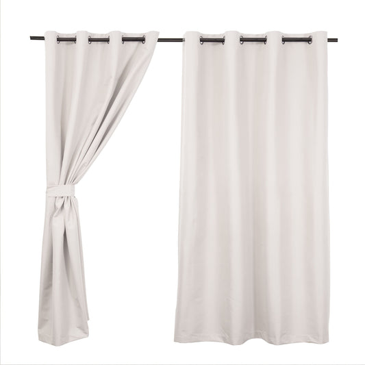 Set Cortinas Blackout Argolla Galant Crudo