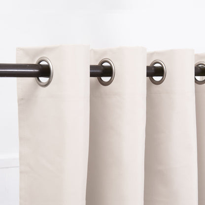 Set Cortinas Blackout Argolla Galant Crudo