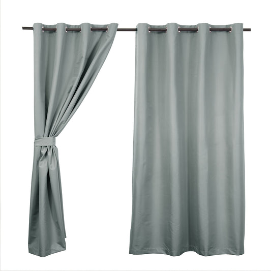 Set Cortinas Blackout Argolla Galant Verde