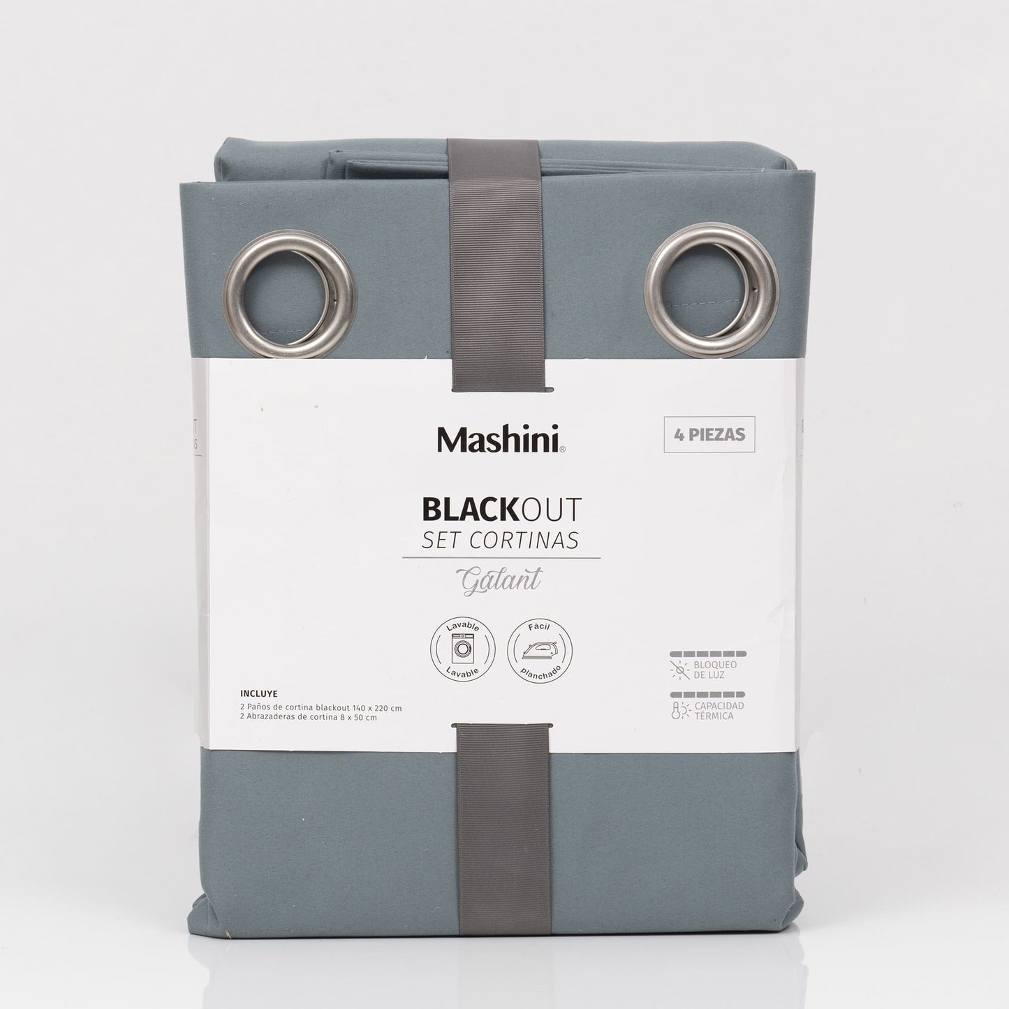 Set Cortinas Blackout Argolla Galant Verde