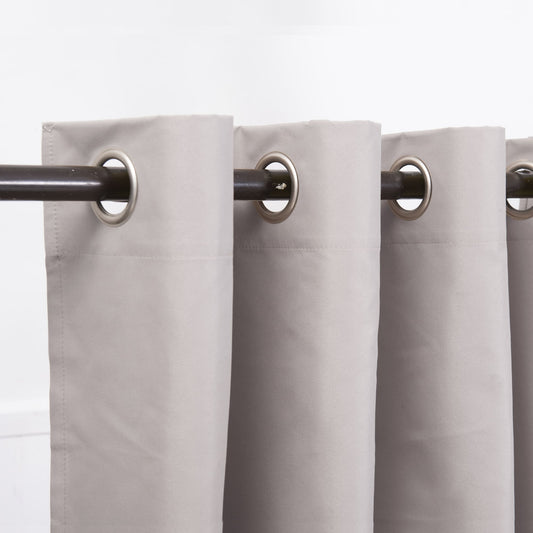 Set Cortinas Blackout Argolla Galant Gris