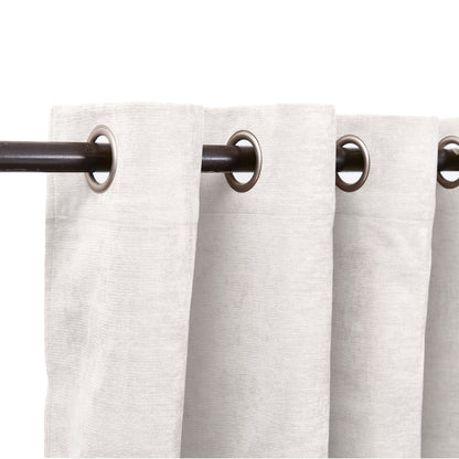 Set Cortinas Blackout Argolla Chenille Crudo